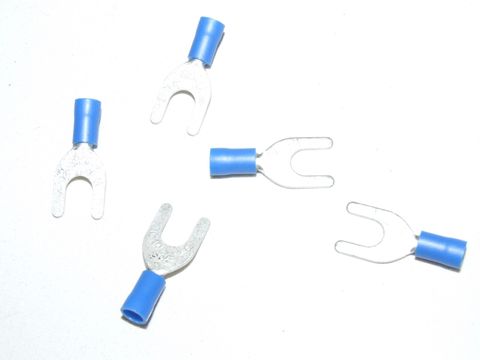 BLUE FORK CONNECT 1/4 M6 STUD SIZE