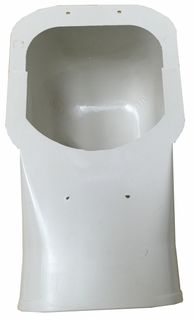 PVC WALL INLET CAP 100MM 2 PIECES