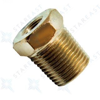 BRASS REDUCING FLARE NUT 3/8 TO 1/4