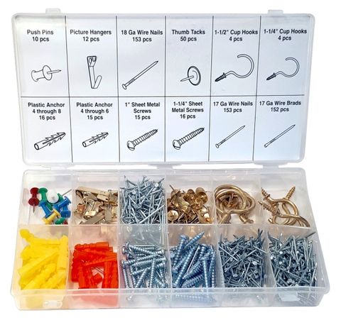 600PC HOME HARDWARE ASSORTMENT