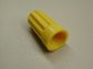 Wire nuts twist on wire joints YELLOW