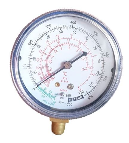 REFRIGERANT GAUGE R22, R134A, R404A BLUE