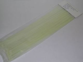 CABLE TIES 6x380 WHITE pkt50