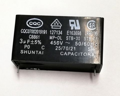 3UF SQUARE CAPACITOR