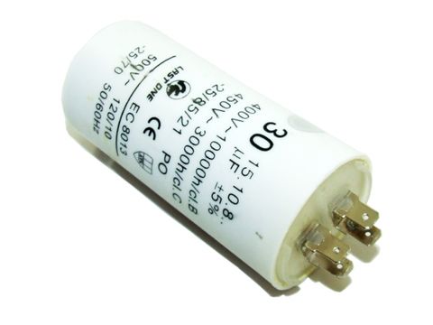 RUNNING CAPACITOR 30µF 450VAC WITH SCREW
