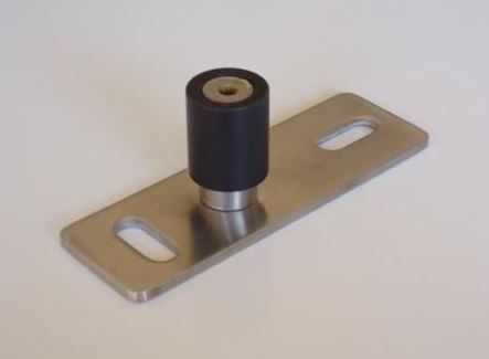 SILLESS DOOR GUIDE S/S H-TYPE 30MM ROLLE