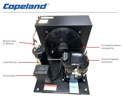 EMERSON R404A 3/4HP 1703W@-5 38°C AMB