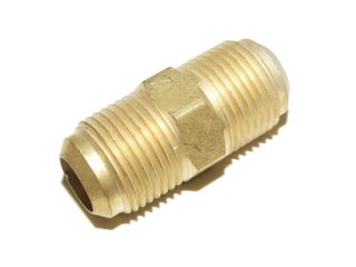 BRASS FLARE UNION 1/4 MALE TO 1/4 MALE