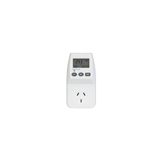 PLUG IN LCD POWER METER WHITE 240V 10A