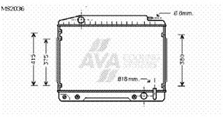 RADIATOR W116 AUSSIE