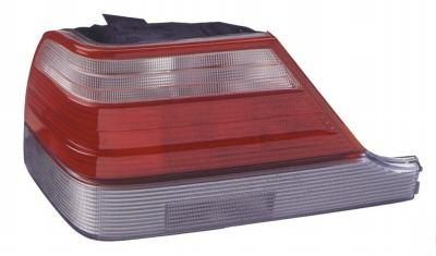 LH TAILAMP W140 CLEAR RED 96- TAI