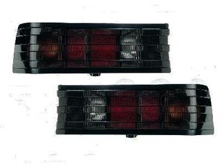 RH LH TAILAMP LENS W201 BLACK (PAIR)