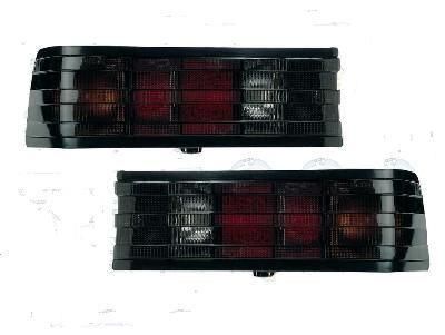 RH LH TAILAMP LENS W201 BLACK (PAIR)