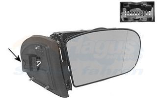RH MIRROR FRAME / GLASS W203 TAI 3032856