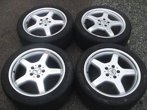 ALLOY WHEELS 8.5 9.5 X 18 R230 AMG USED