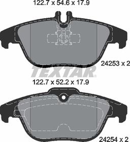 REAR DISC PADS W204 W207 24253.01 24254.01