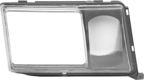 RH HEADLAMP LENS W124 -94 BOSCH