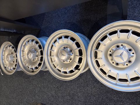 ALLOY WHEELS 6.5 X 14 (SET 4) W108 W114 USED