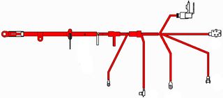 LOWER WIRING CABLE R129  LHD
