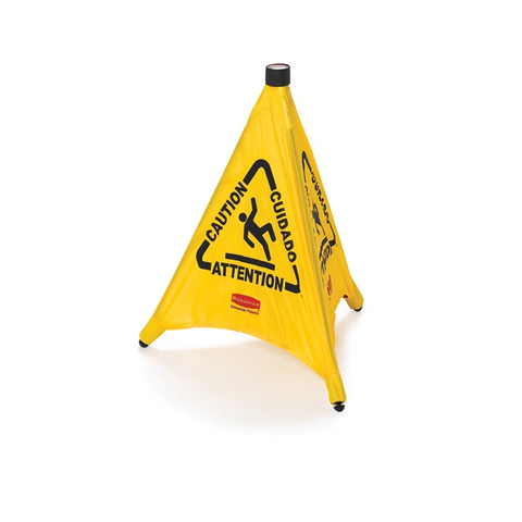 Pop Up Floor Cone Yellow 51cm