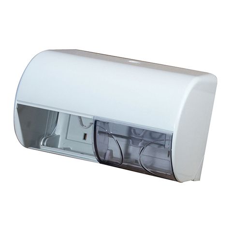 White Twin Horizontal Standard Dispenser