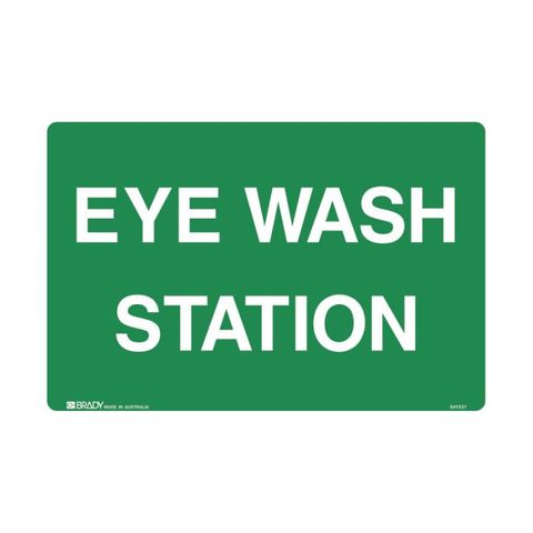 Emergency Information Sign - Eye Wash Station (Polypropylene) H225mm x W300mm