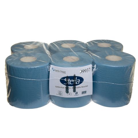 99937 :  Blue Centre Pull Towel 300m - 6 Rolls