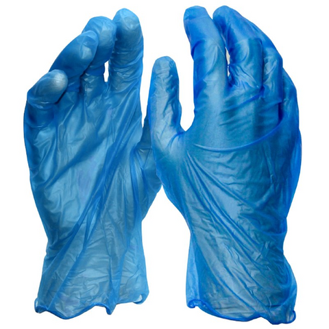 Vinyl Glove Blue Powder Free Small - 100