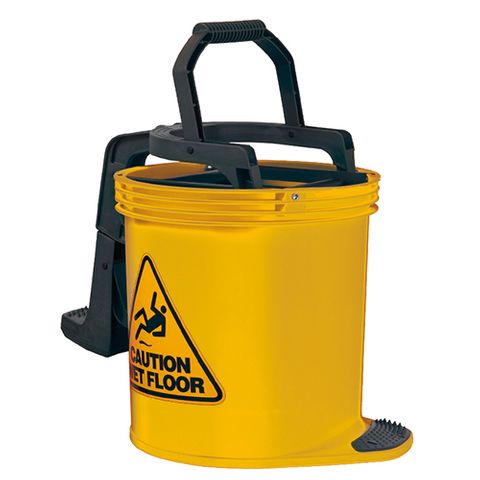 Oates Duraclean Mark II Wringer Bucket Yellow