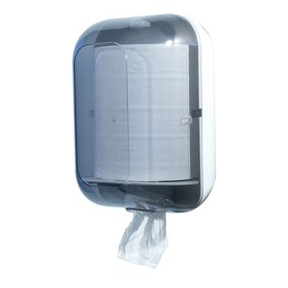 Transparent / White Centre Pull Dispenser - A72501