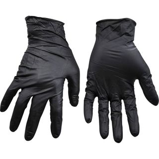 Vinyl Glove Black Powder Free Large - 100