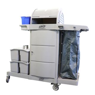 Professional Lockable Janitor Cart