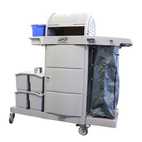 Professional Lockable Janitor Cart