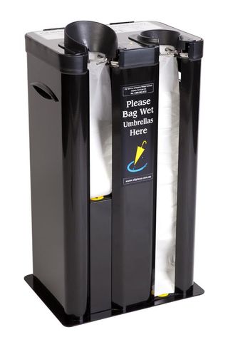 Umbrella Bagging Machine - Double Barrel Black