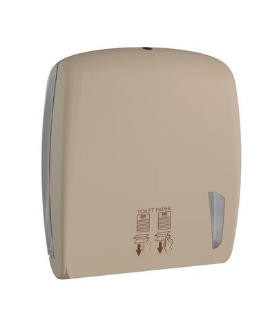Sand Twin Line Interleaved Toilet Tissue Dispenser