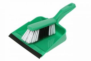 Edco Dust Pan With Brush Green