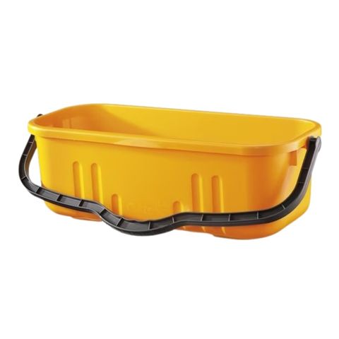 Oates Duraclean Flat Mop Window Clean Bucket Yellow 18L