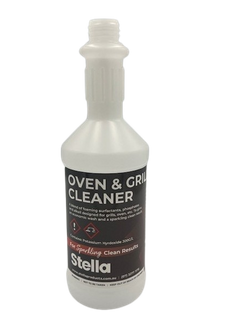 Labelled 750ml Long Neck Bottle - Oven & Grill