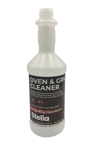 Labelled 750ml Long Neck Bottle - Oven & Grill