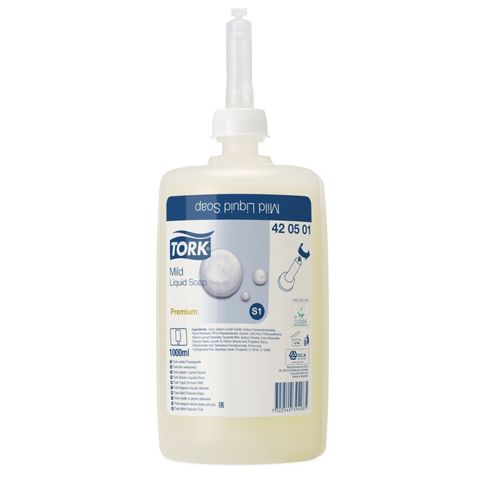 Tork 1L  S4 Mild Liquid Soap 6 Pods