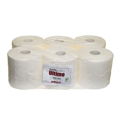 8602: Luxury Centre Pull Towel 150m - 6 Rolls