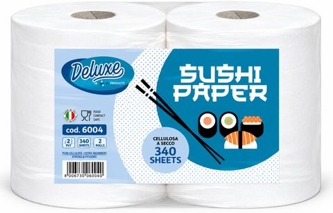 Sushi / Seafood Paper 2 Ply Airlaid 340 Sheets - 2 Rolls