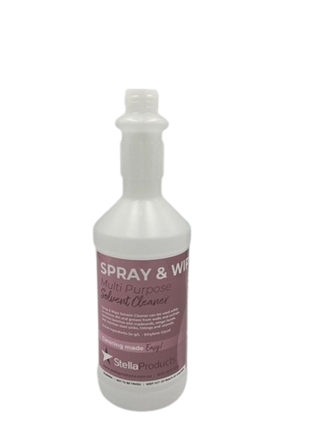 Labelled 750ml Long Neck Bottle - Spray And Wipe
