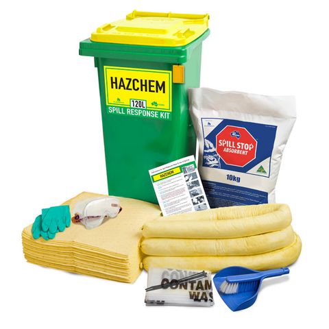 Spill Kit 120L Bin - Heavy Duty 120L Bin (Acid/Alkali Compliant)