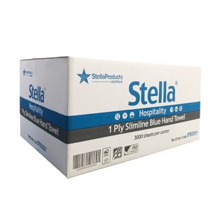 SFB3000: Premium Blue Slim Fold Hand Towel 3000 Sheets