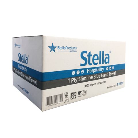 SFB3000: Premium Blue Slim Fold Hand Towel 3000 Sheets