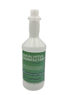 Labelled 750ml Long Neck Bottle - Euca. Disinfectant