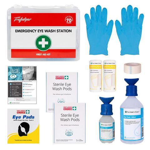 Trafalgar Emergency Eye Wash First Aid Station Kit