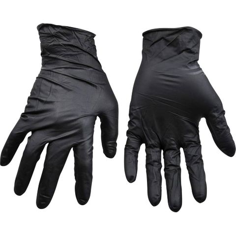 Nitrile Glove Black Powder Free Small - 100