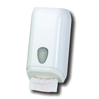 White Inteleaved Toilet Tissue Dispesner : A62001